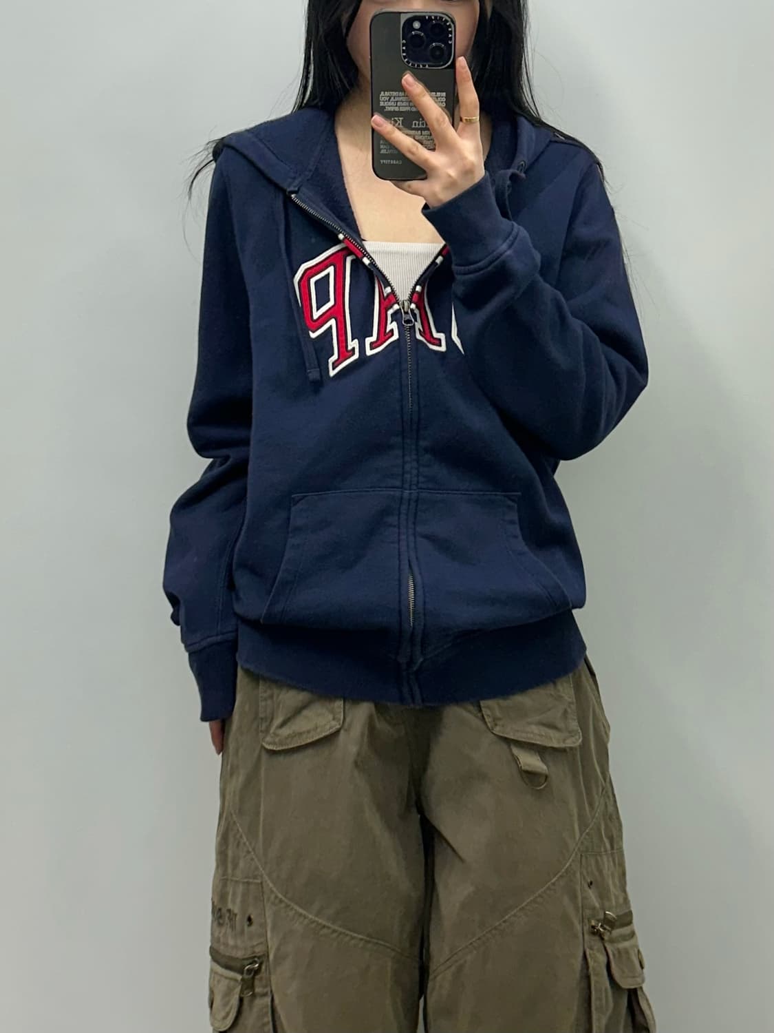 Gap 갭 네이비 후드집업 상품이미지1