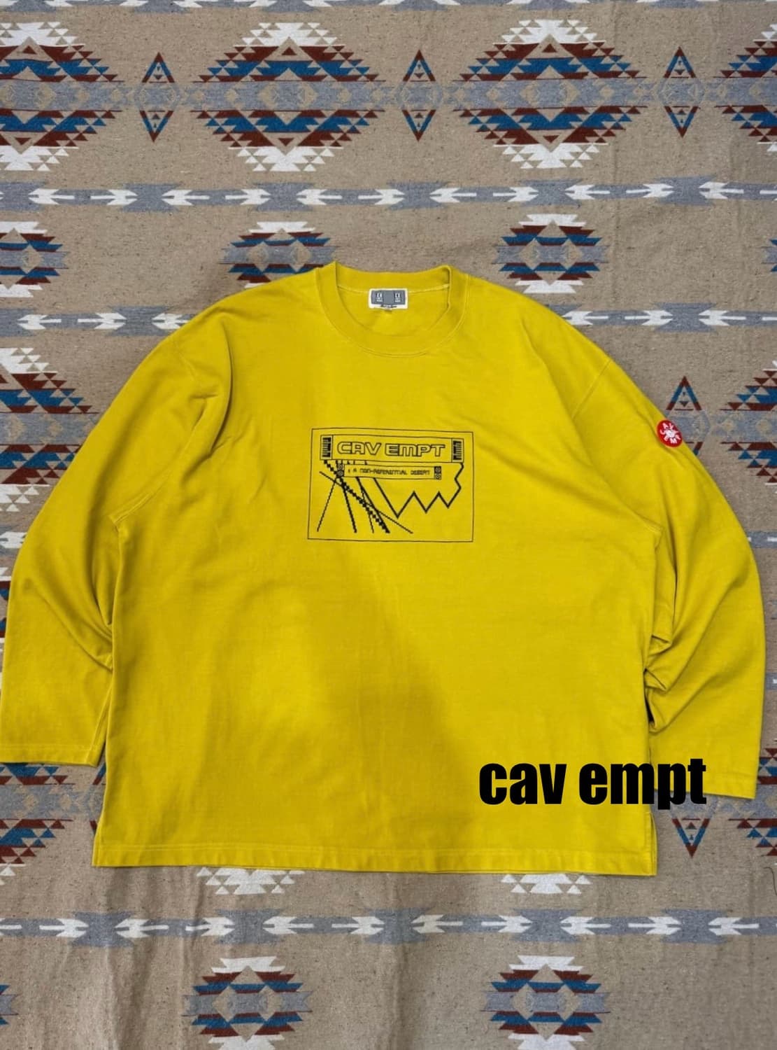 [L] 카브엠트 오버다이드 데저트 헤비 롱슬리브 티셔츠 - 23S 상품이미지1