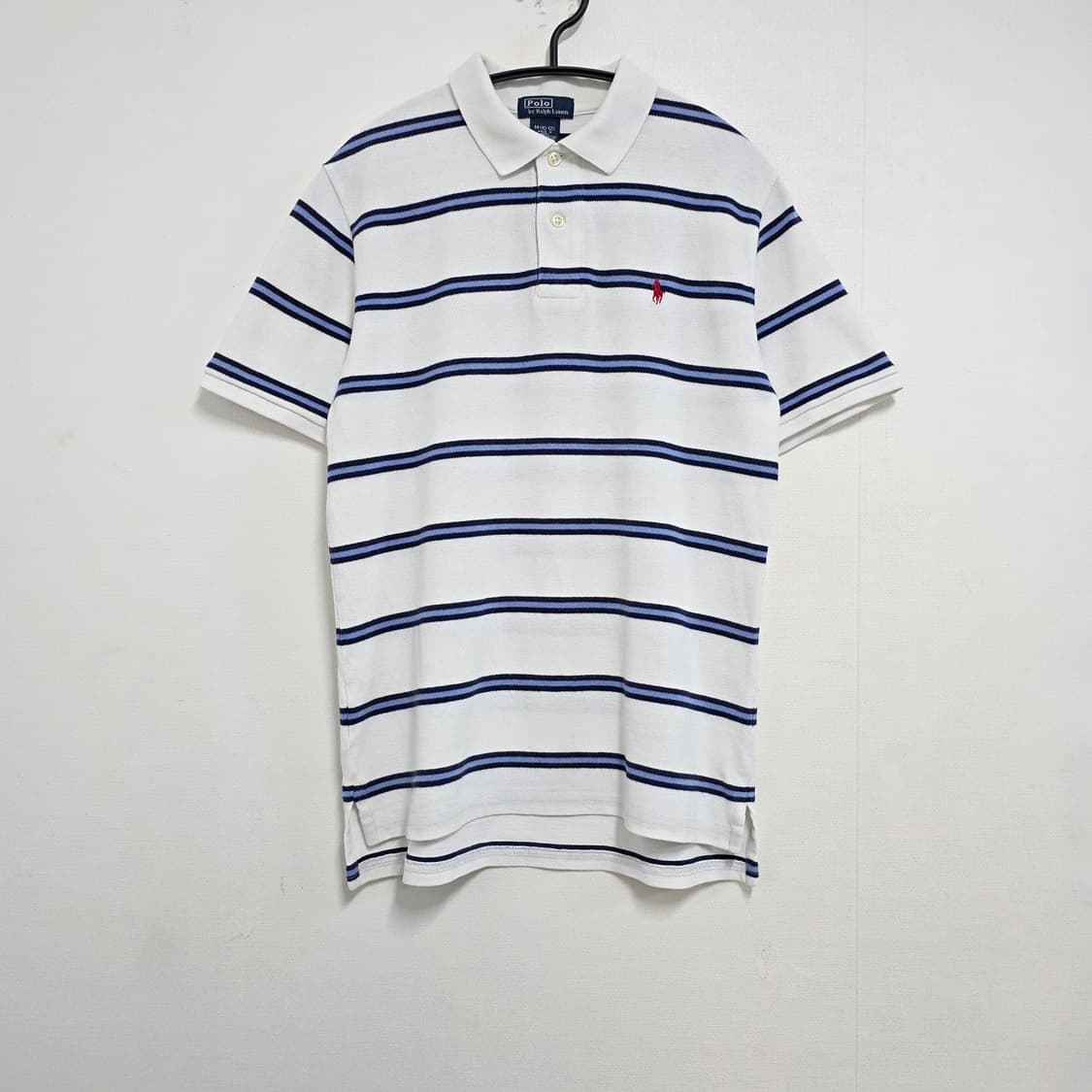 85 폴로 랄프로렌 스카이블루 스트라이프 반팔 카라티 상품이미지1