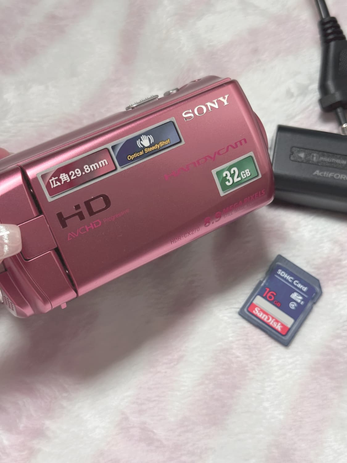 소니 Sony HDR-CX270 핑크 빈티지 캠코더 상품이미지2