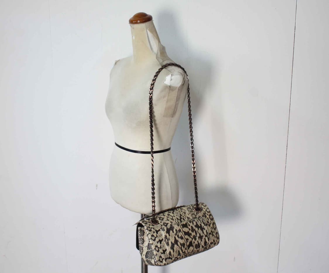 B-10519/랑방 정품 여성용 파이톤 체인 숄더백 상품이미지2