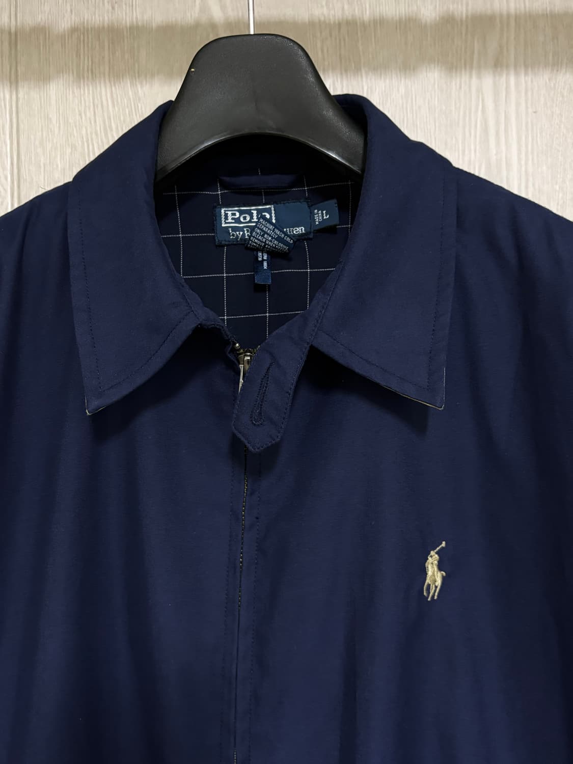 [L] 폴로 랄프로렌 폴리 쉘 네이비 스윙 자켓 상품이미지2