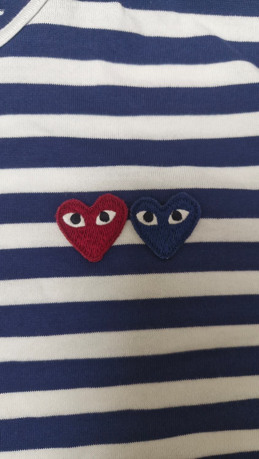 꼼데가르송 더블와펜 스트라이프 롱슬리브s 새상품 상품이미지2