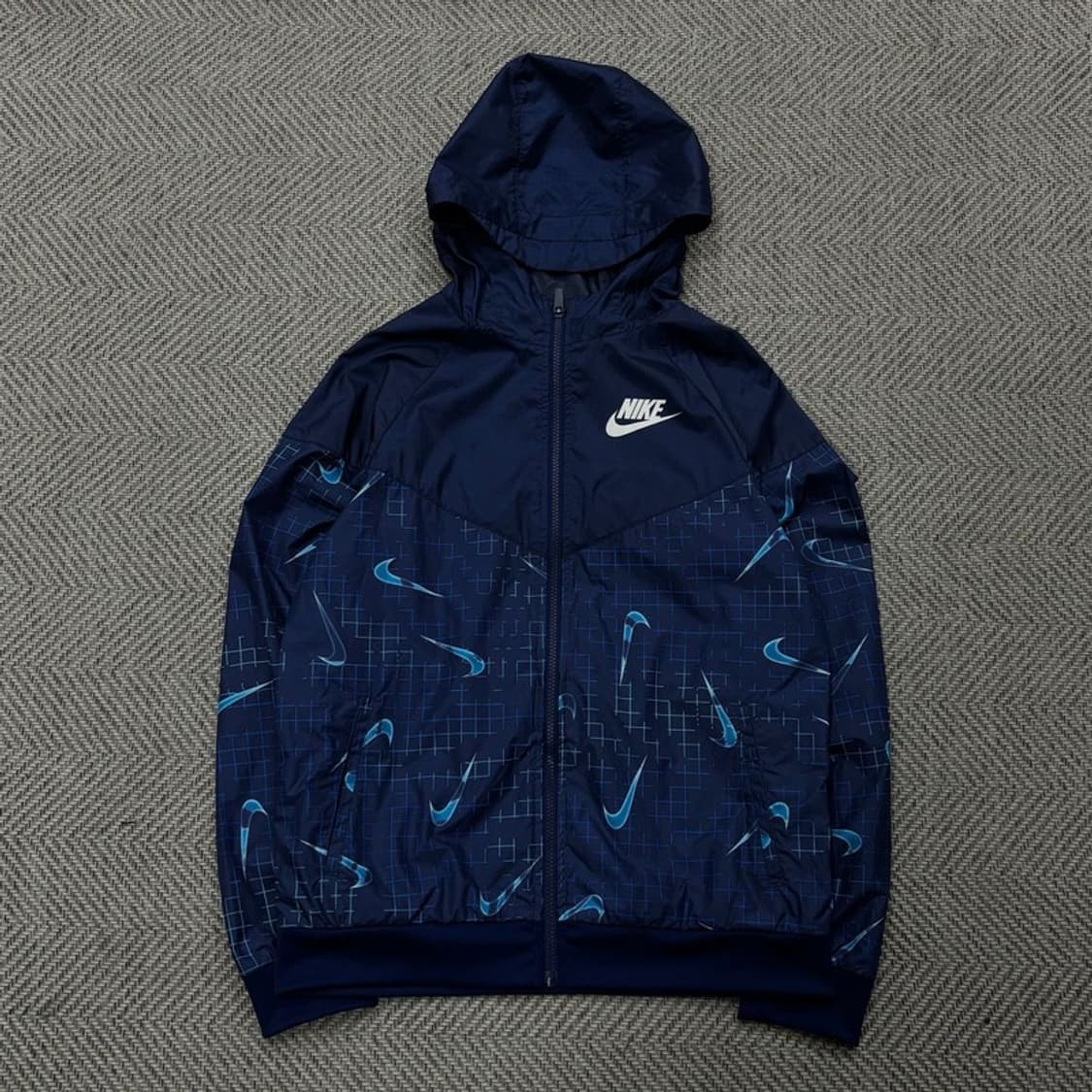 나이키 스우시 패턴 후드 바람막이 자켓v0363 상품이미지1