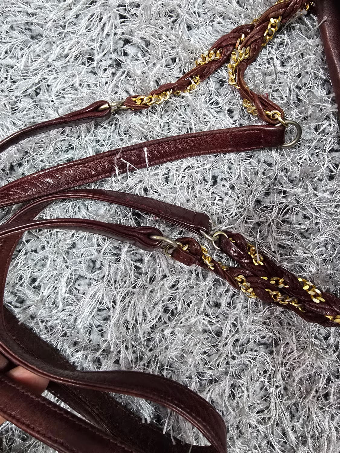 발리 레더 퀼팅 숄더백 상품이미지7