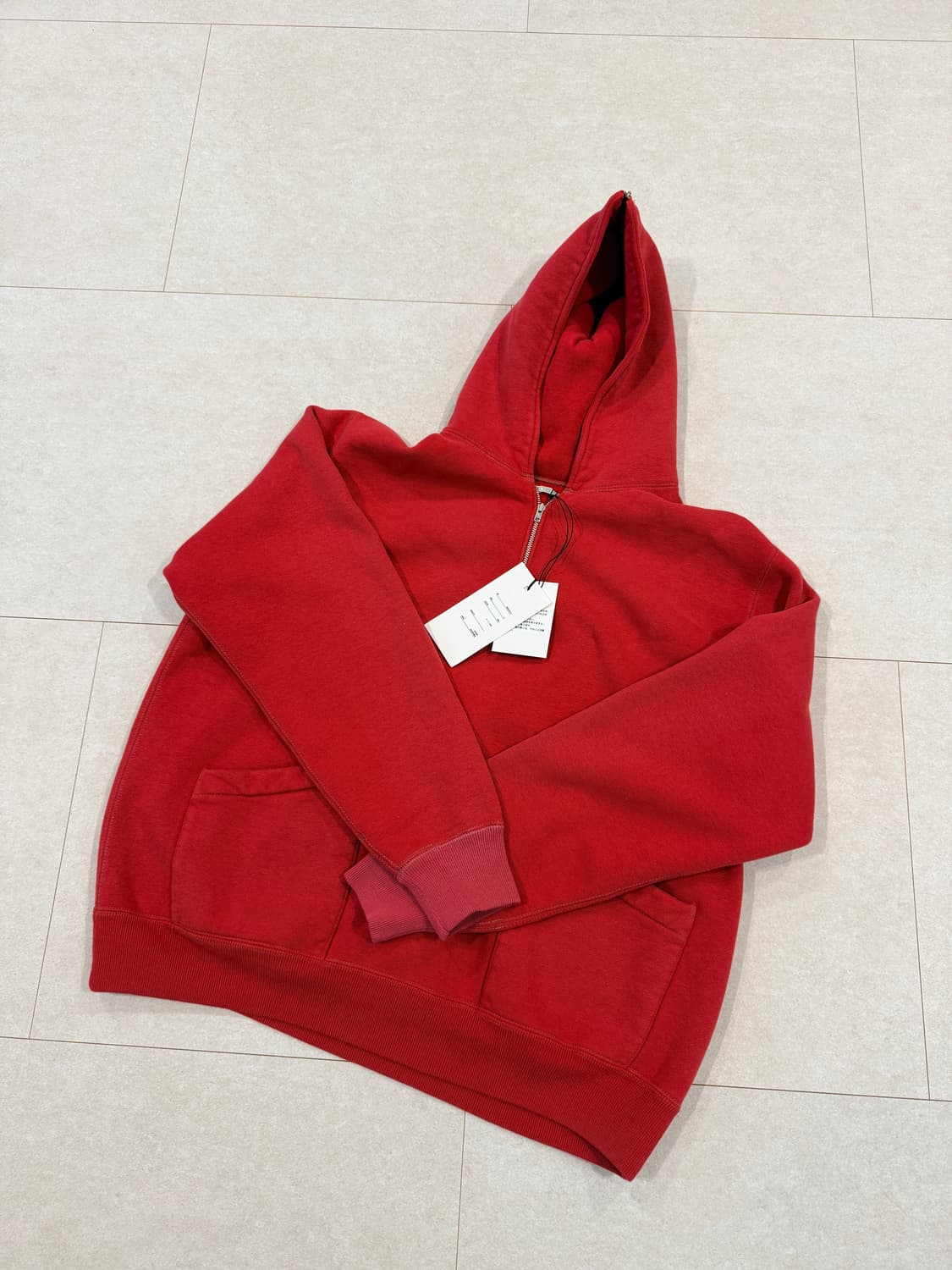 3) 아프레쎄 26SS 세일러 후드 레드 상품이미지2