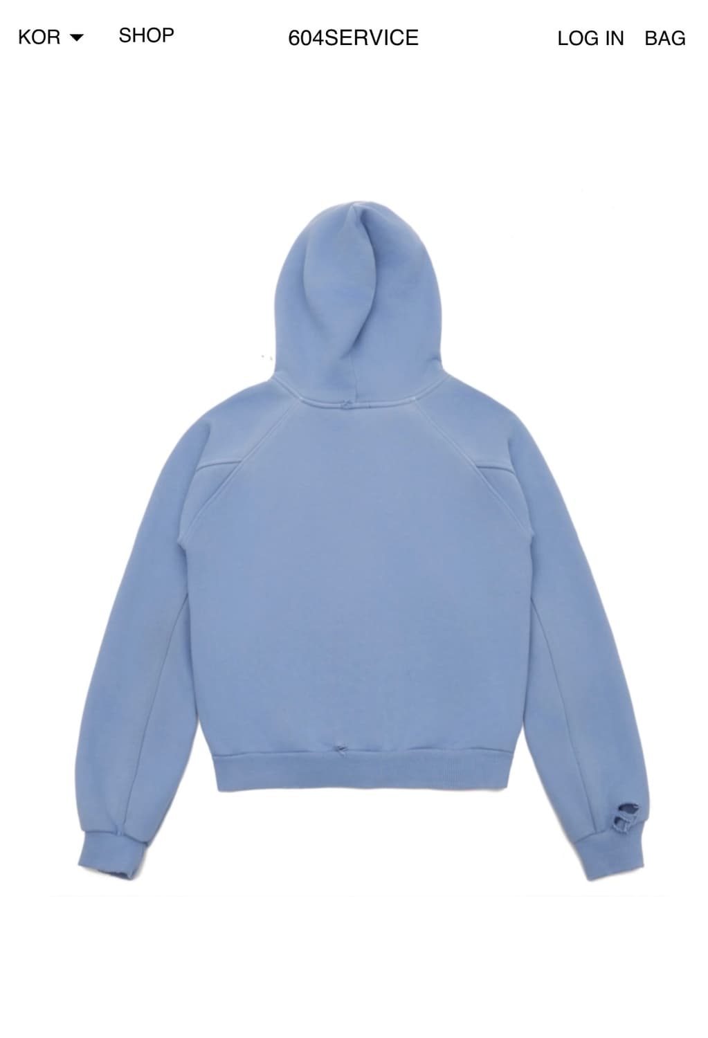 604service CROSS CHARM HOODIE ZIP-UP 상품이미지3