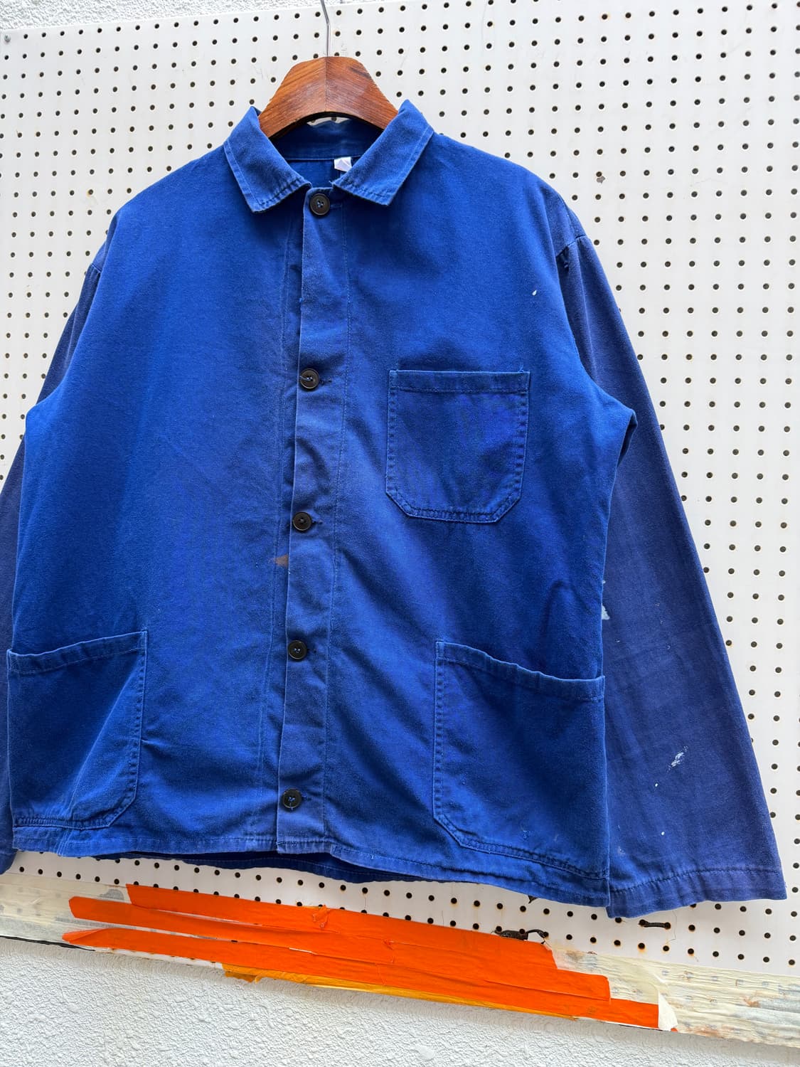 FADED INDIGO BLUE OLD VINTAGE 프렌치워크자켓 상품이미지3