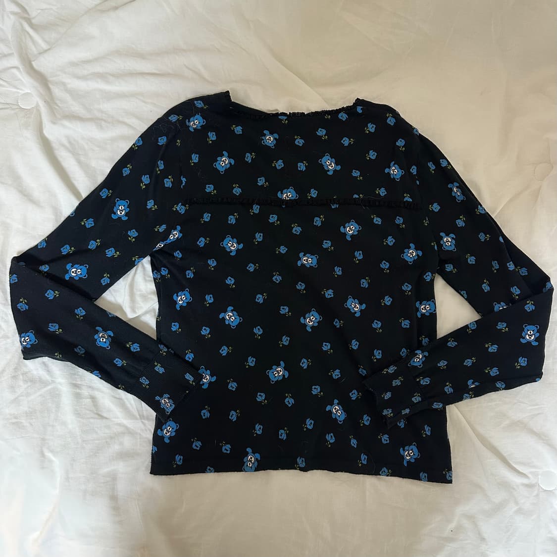 히스테릭글래머 퍽베어&플라워 패턴 가디건 상품이미지2