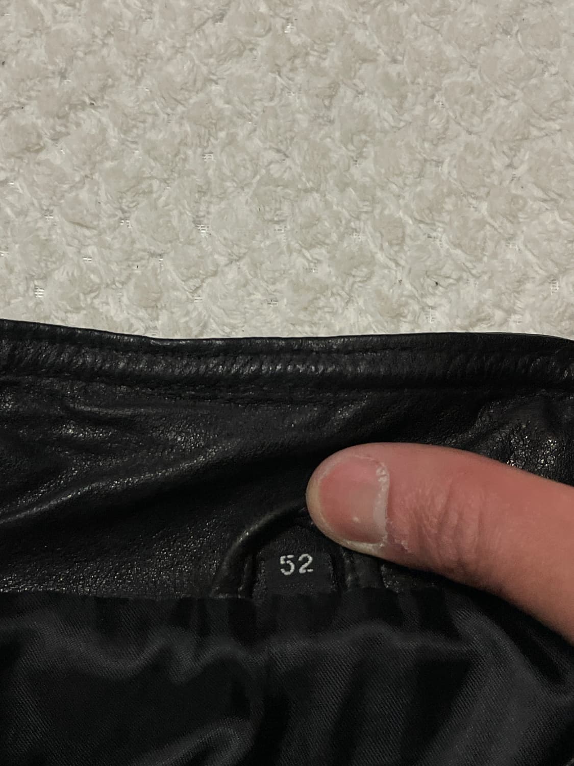 [52] 광희시장 웨스턴 무드 램스킨 양가죽 바이커 포켓 레더 자켓 상품이미지5