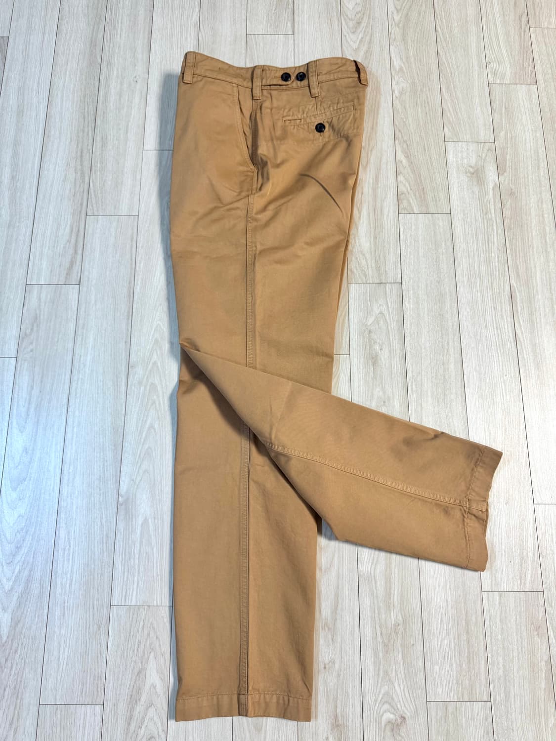 드레익스 DRAKE'S 타바코 코튼 플랫 프런트 치노팬츠 33 새상품 상품이미지5