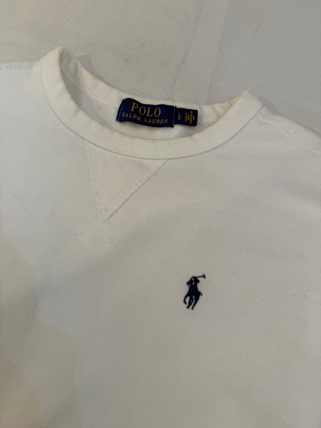폴로 랄프로렌 맨투맨 스웻셔츠 화이트 상품이미지3