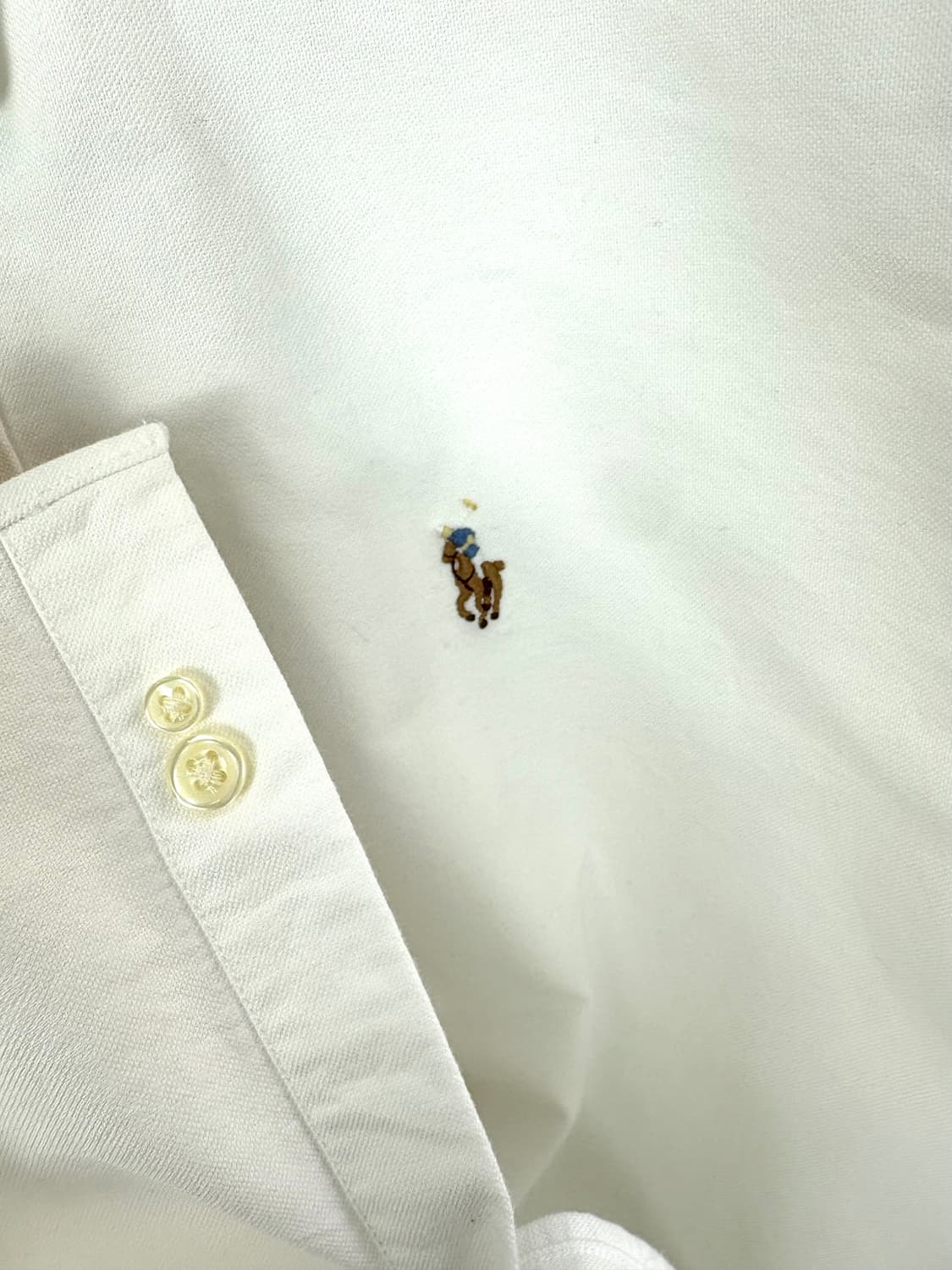 [L]POLO 화이트 여성 옥스포드 긴팔셔츠  상품이미지8