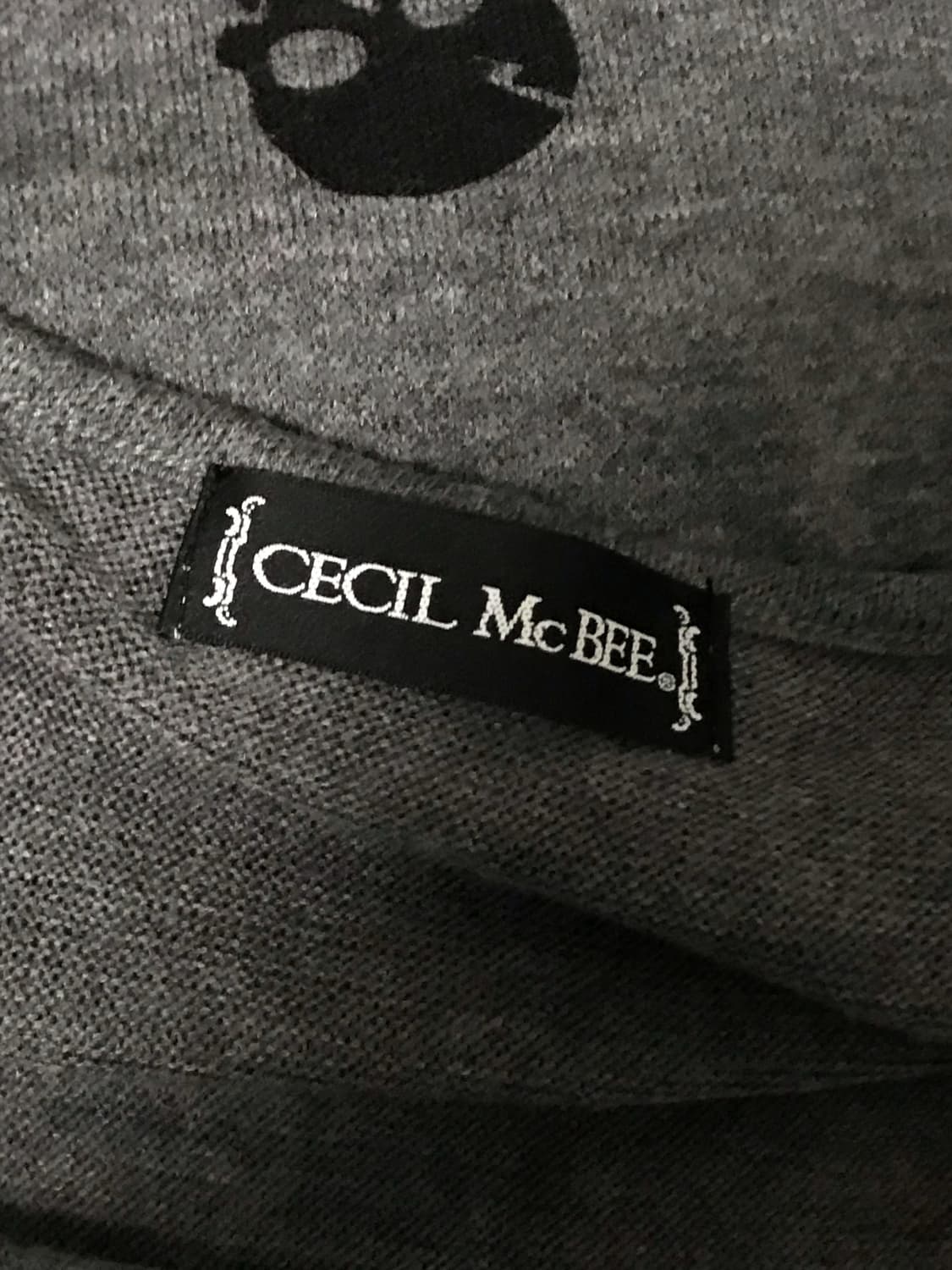 빈티지 cecil mcbee 세실맥비 해골 니트 롱슬리브 탑 상품이미지5