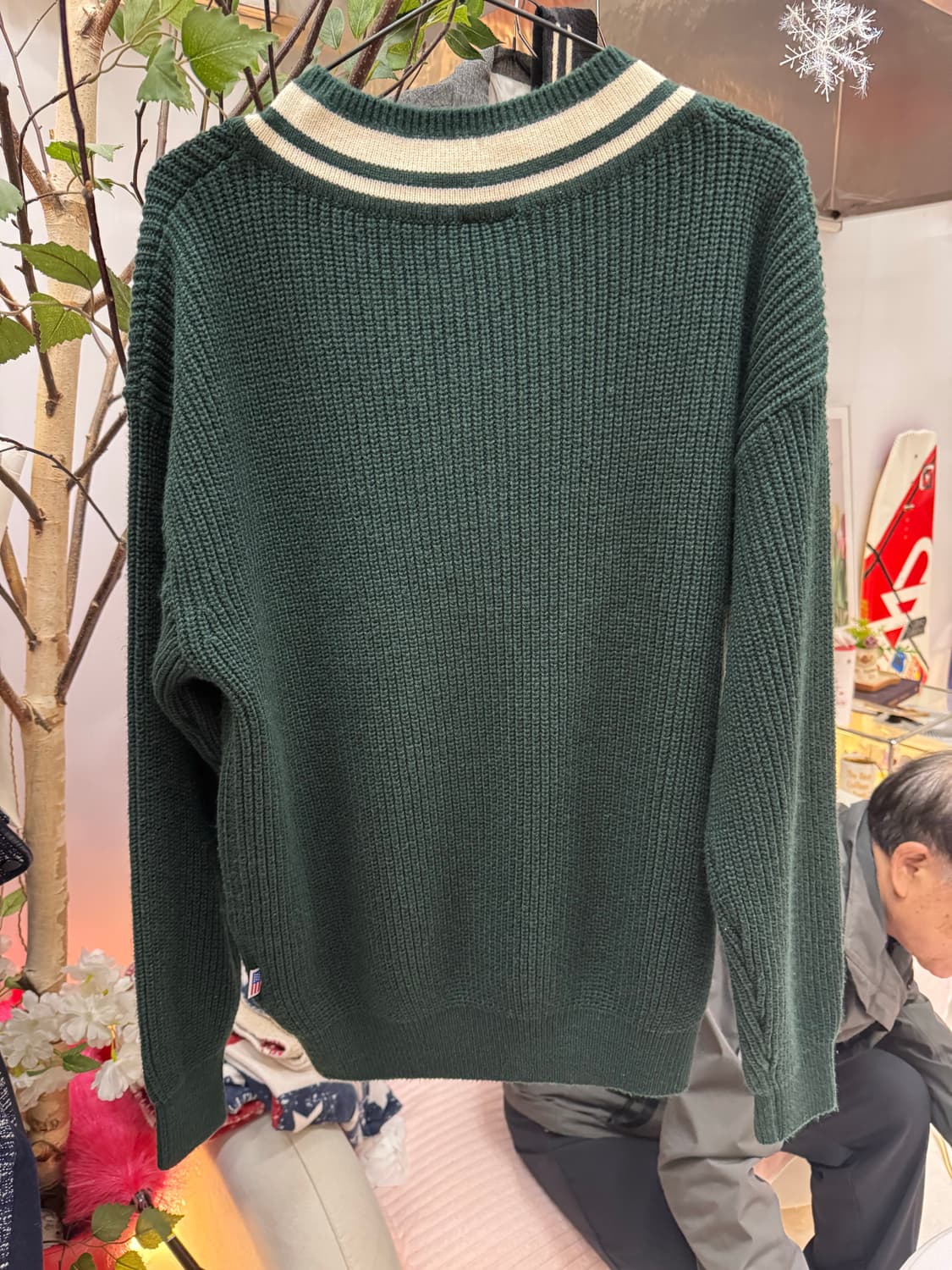 Ebbets Field Flannels 베츠 브이넥 배색 니트 상품이미지4