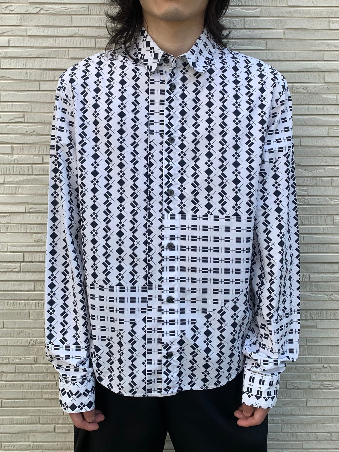 마르니 x h&m 기하학 패턴 셔츠 상품이미지5