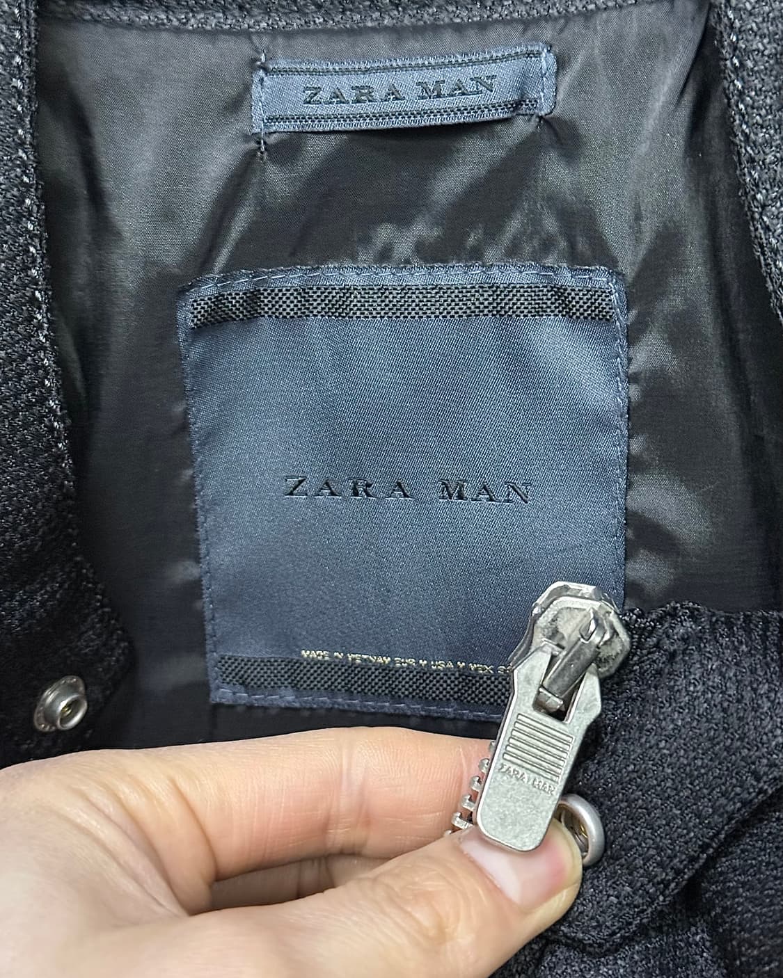 자라 라이더 바이커 락시크 고스 펑크 고딕 워크 자켓 집업 블랙 M 95 상품이미지6