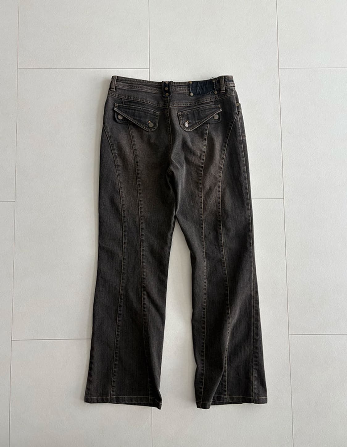 retro button semi bootcut jeans 상품이미지5