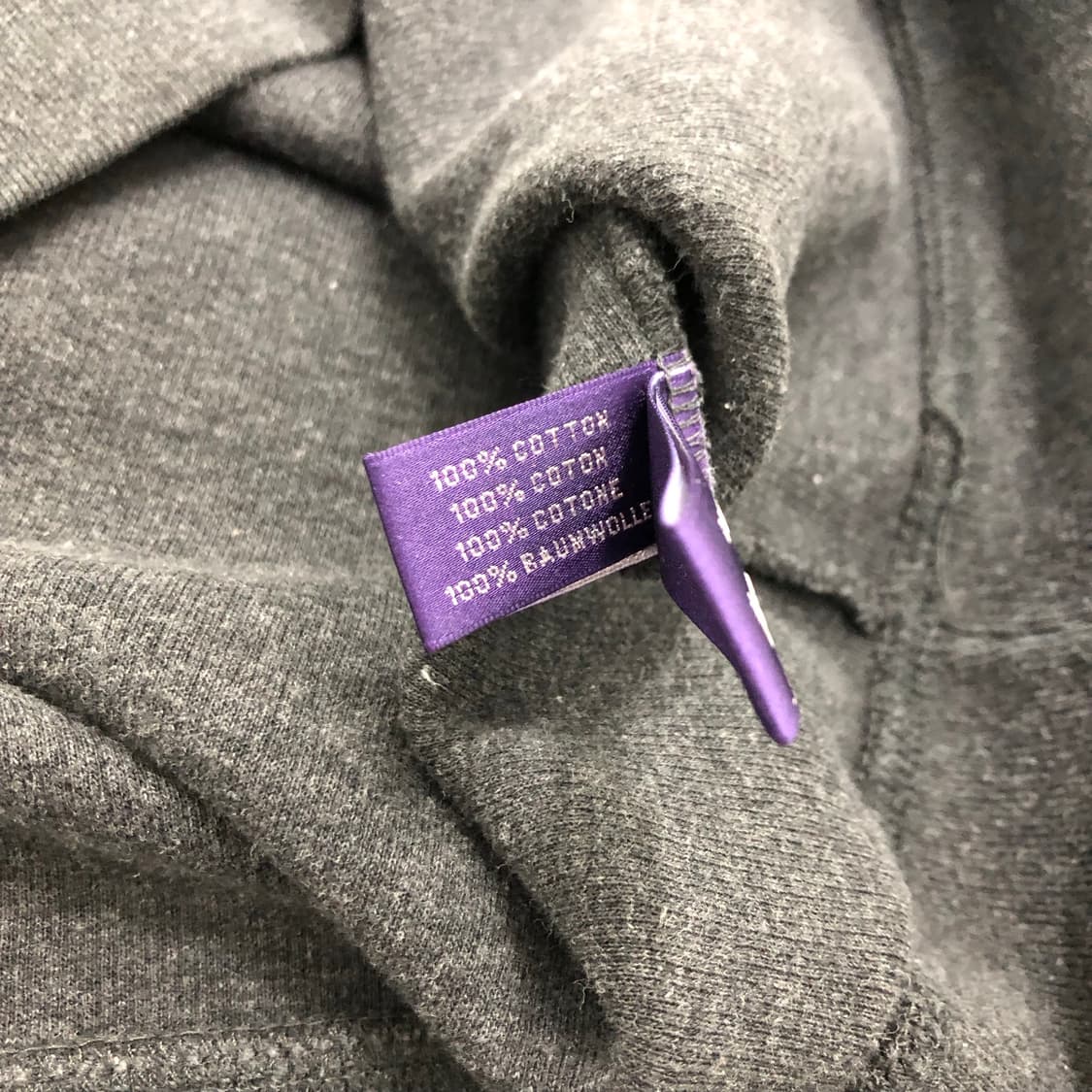 폴로 랄프로렌 퍼플라벨 이태리 코튼 반집업 풀오버 스웻 티셔츠 S 상품이미지3