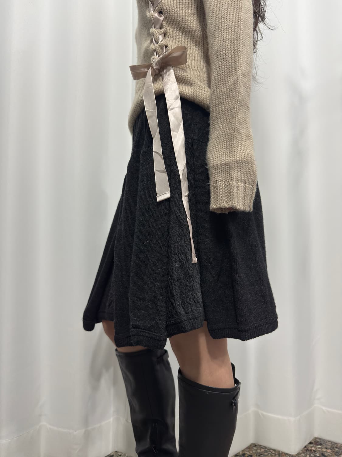 zucca design knit mini skirt 상품이미지6