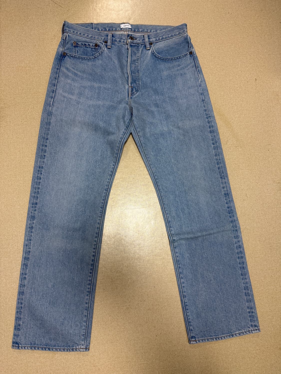 시오타 스트레이트 데님, 33인치 상품이미지1