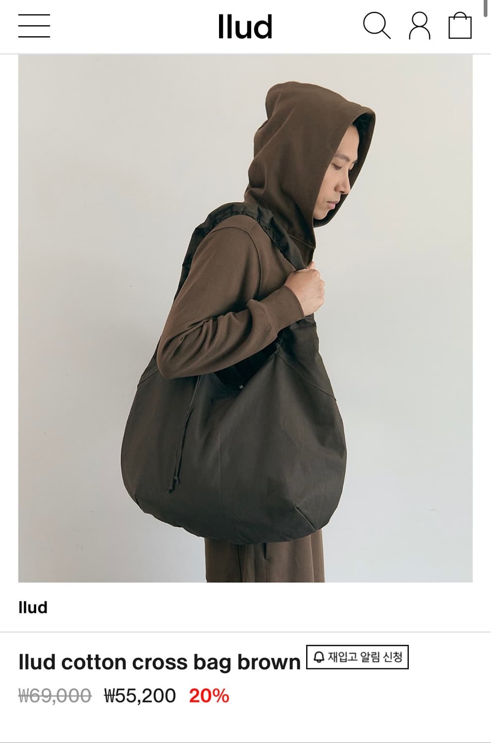 러드 코튼 크로스백 상품이미지1