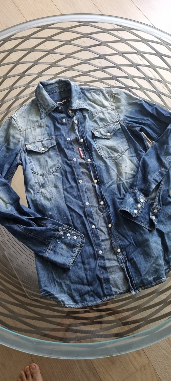 DSQUARED2 디스트로이드 데님 셔츠 (정품) 상품이미지1
