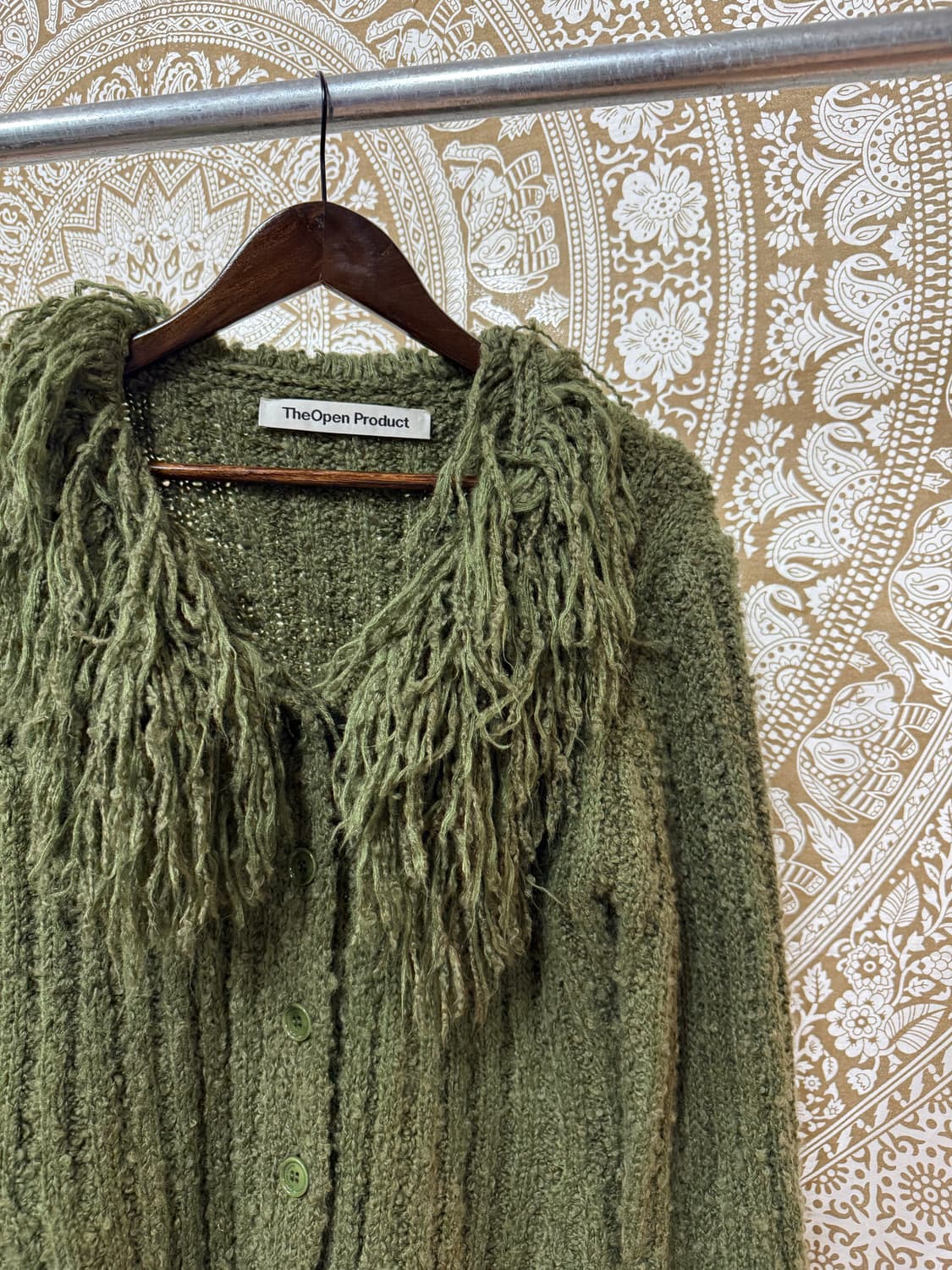 더오픈프로덕트 여성 프린지 디테일 가디건  상품이미지3