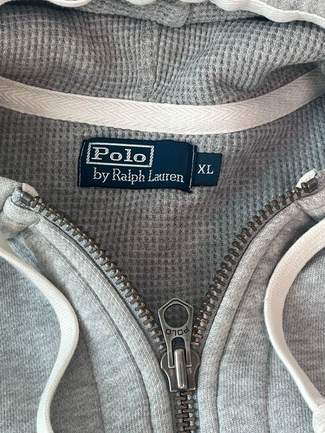 폴로 랄프로렌 그레이 차콜 풀집업 후드집업 XL 상품이미지2