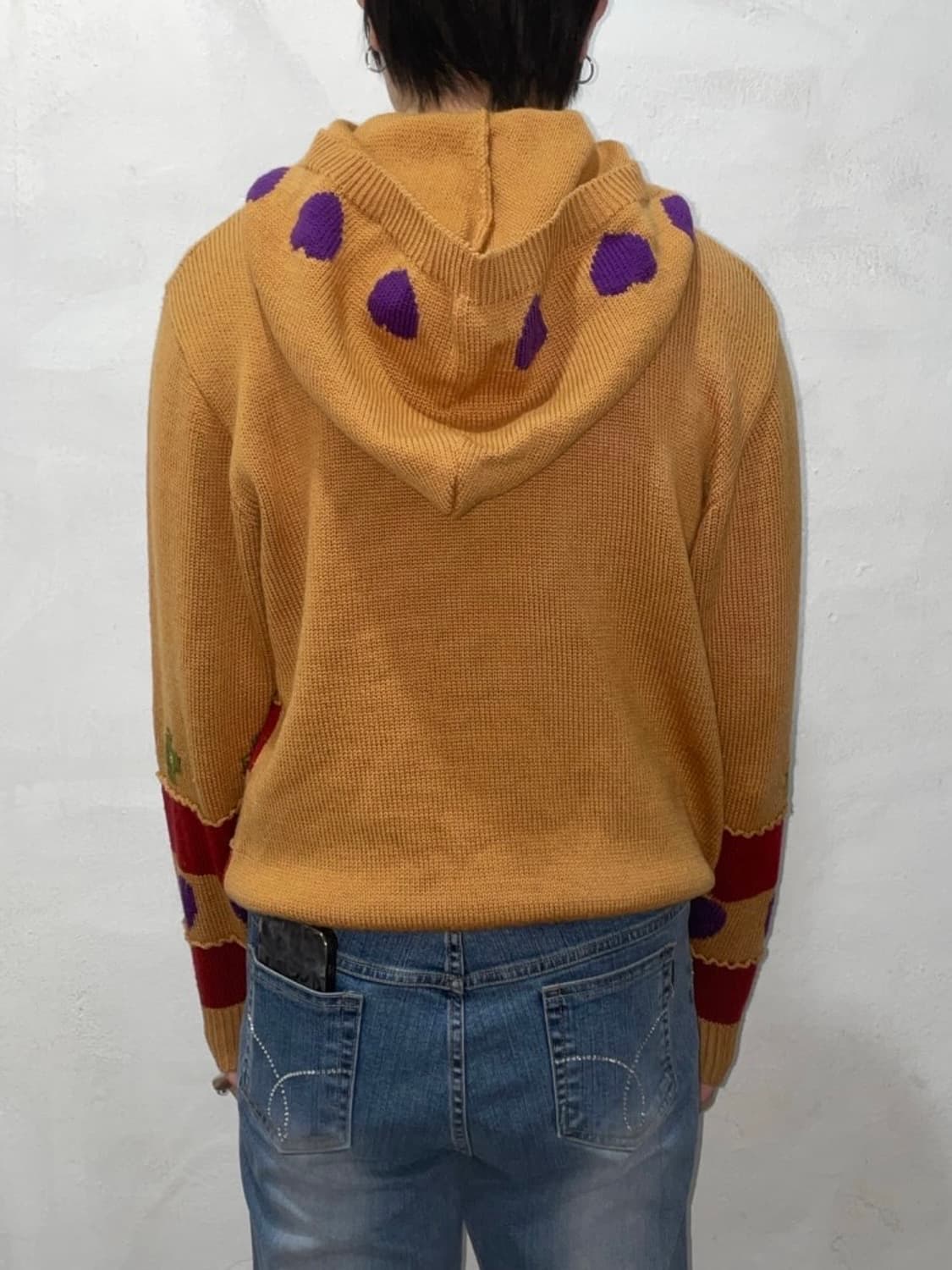 키치 하트 패턴 후드 상품이미지3