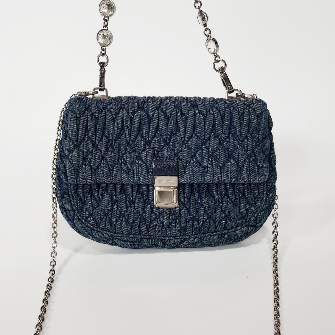 미우미우 마테라쎄 크리스탈 체인숄더백 RT0636 상품이미지2