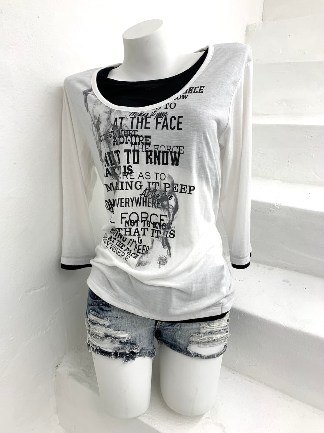Spinash punk detail cut sew  상품이미지1