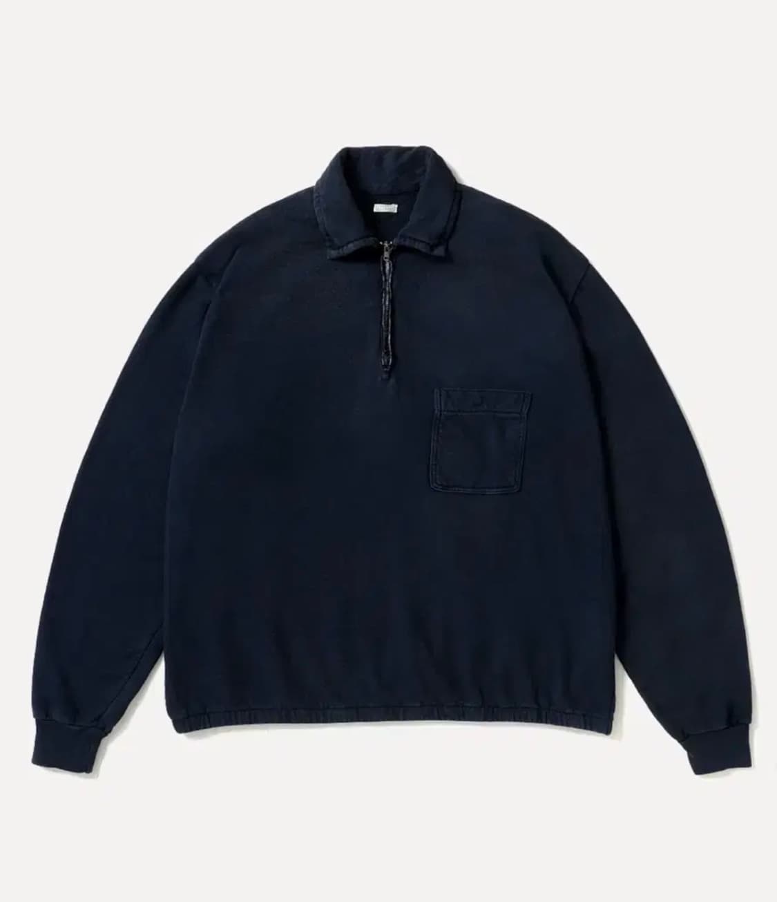 아프레쎄 빈티지 라이트웨이트 하프집 스웻 3 네이비 상품이미지1