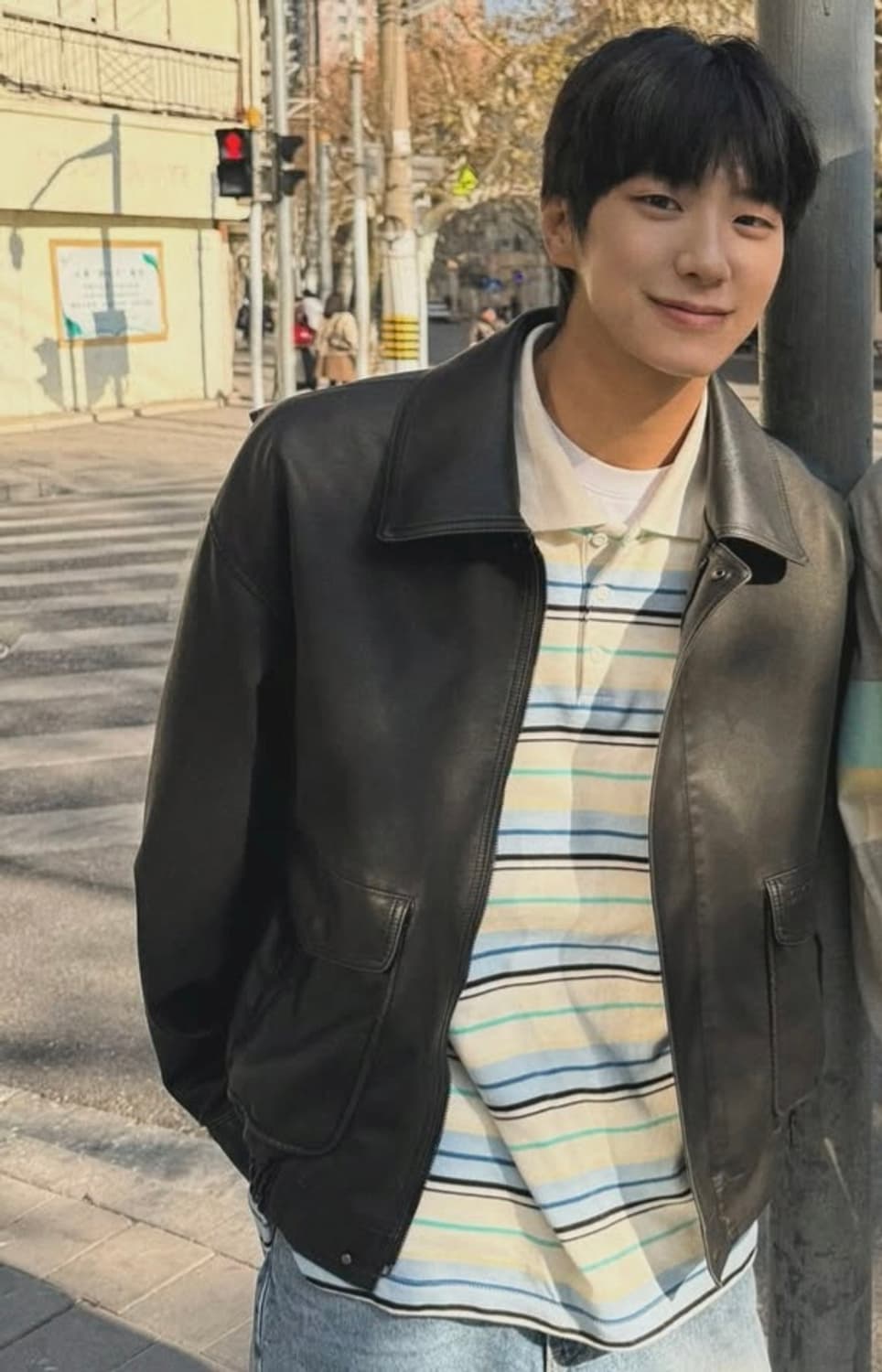 grove 그로브스트라이프 티셔츠 옐로우 여성 Free 상품이미지3