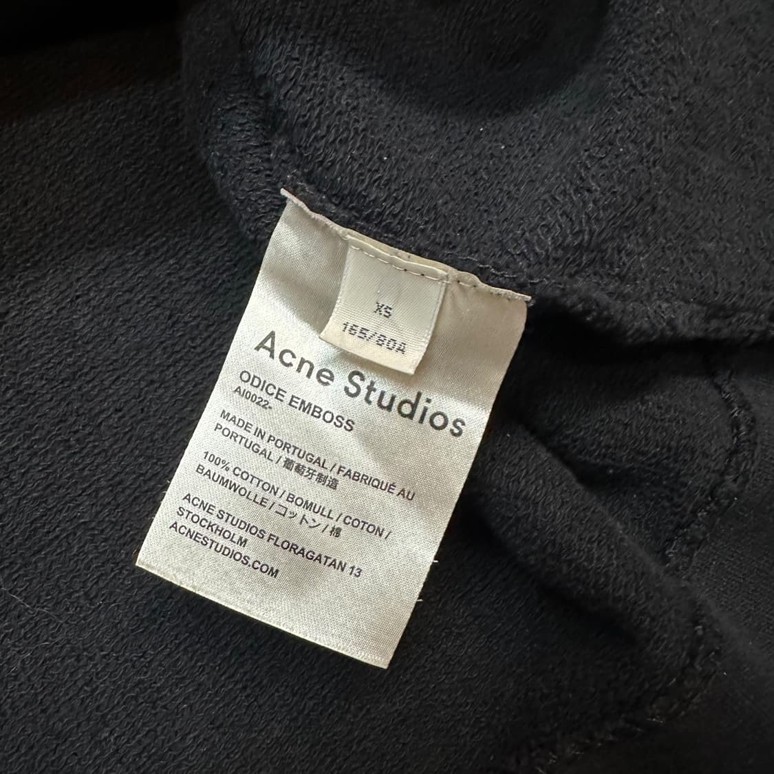 아크네스튜디오 크롭 맨투맨 상품이미지5