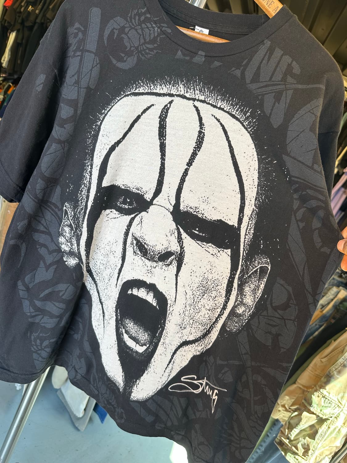 WWE 프로레슬러 스팅 프린팅 티셔츠 상품이미지3