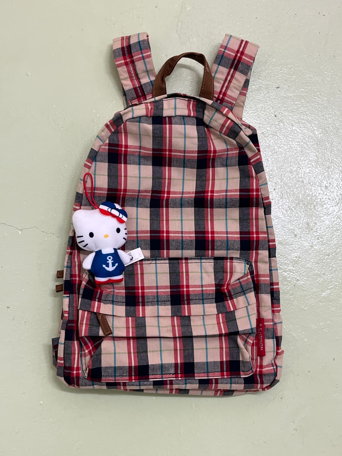 B.C.+ISHUTAL 체크 백팩🍎 상품이미지4