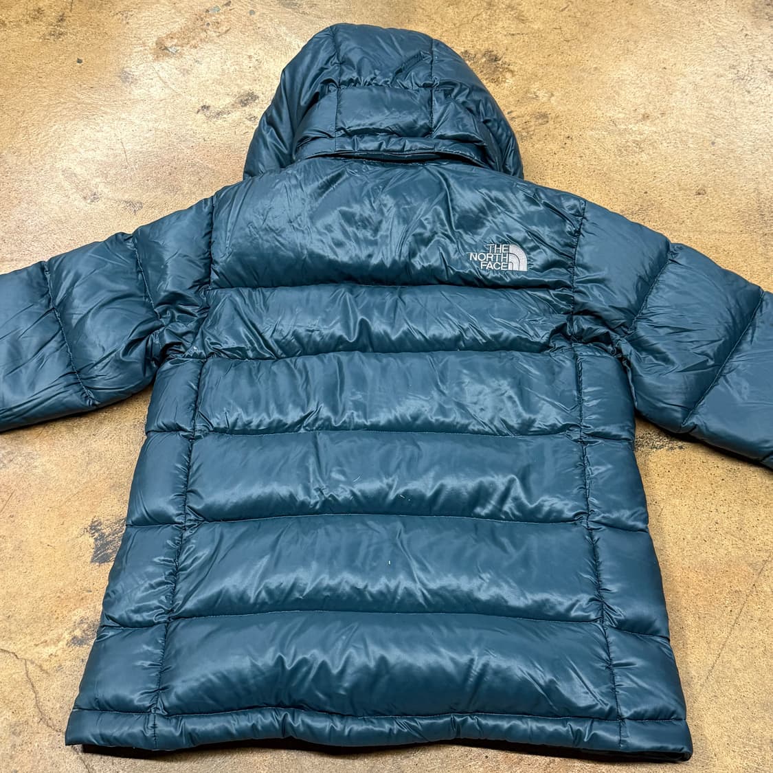 [정품/S] 노스페이스 후드 패딩 블루 b19 상품이미지4