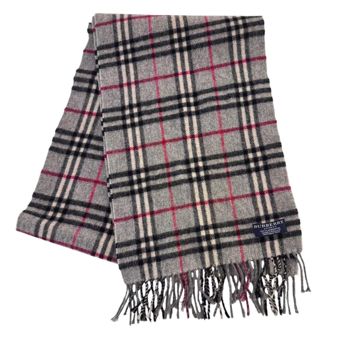 정품 버버리 노바체크 그레이 머플러 상품이미지2