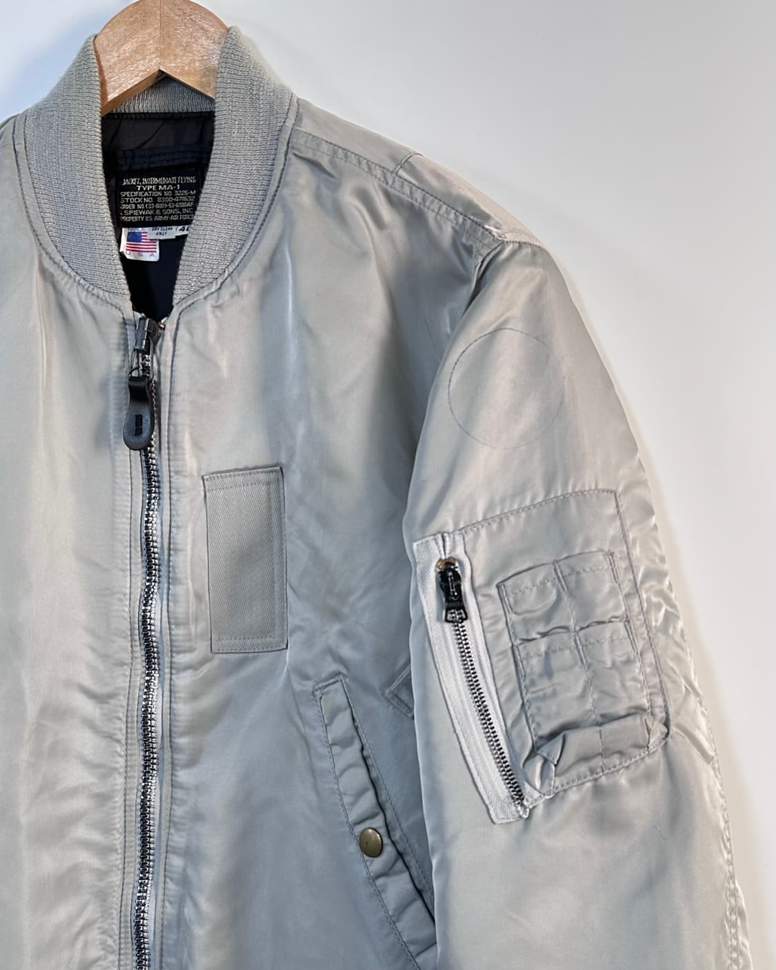 스피왁 실버그레이 Ma-1 봄버 자켓(va.51) 상품이미지3