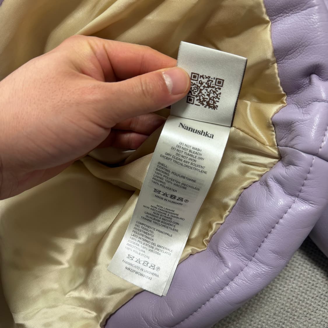 나누슈카(Nanushka) 비건레더 하이넥 패딩 자켓 상품이미지5