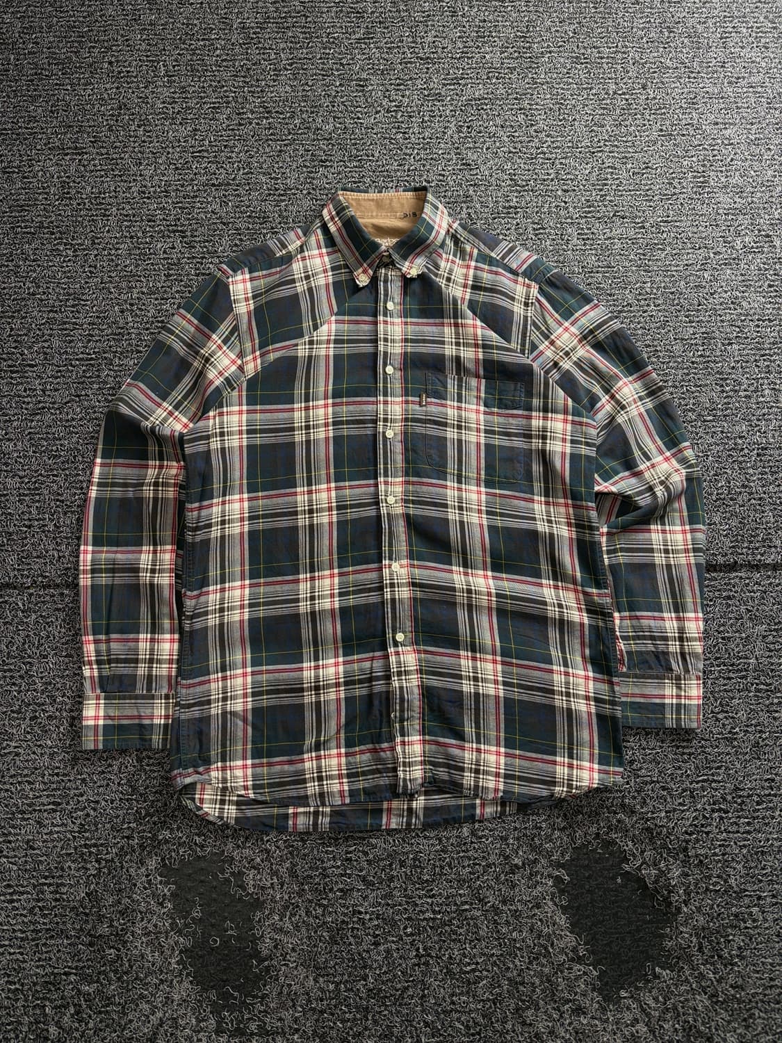 바버 체크 패턴 치카노 긴팔 셔츠 3455 상품이미지2