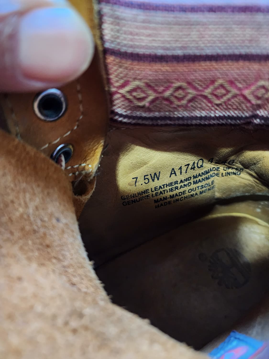 팀버랜드 워커 7.5 사이즈  상품이미지2