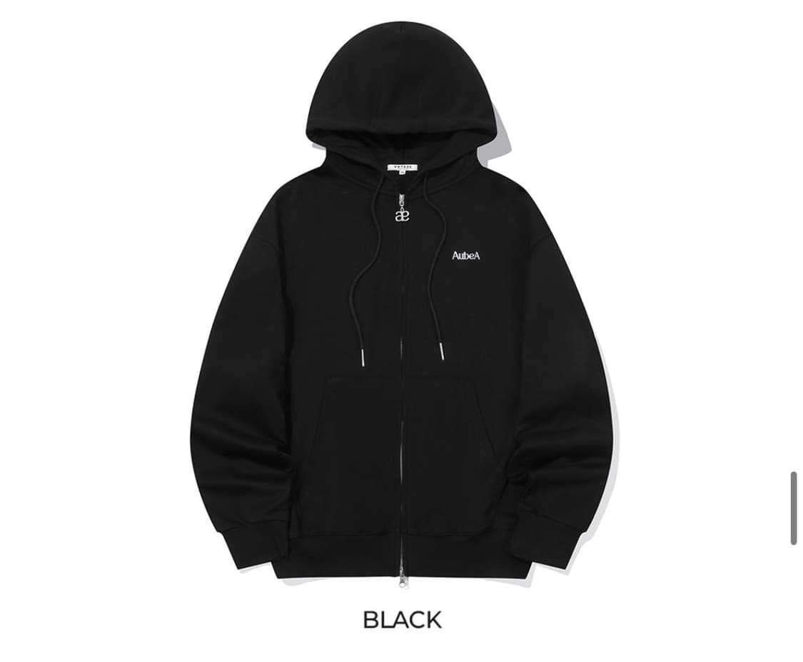 베테제 오브에 후드집업 블랙 보넥도성호 착용 상품이미지2