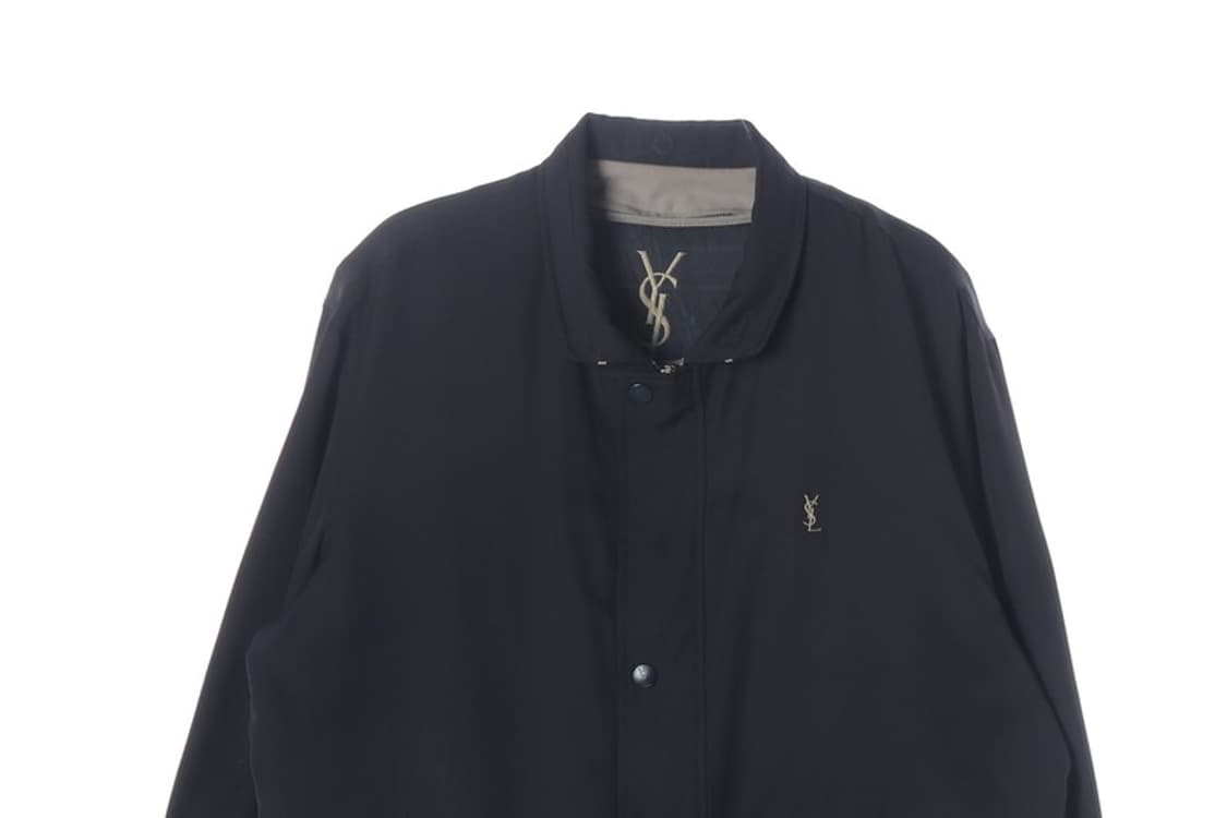입생로랑 YSL 로고 자수 네이비 블루종 자켓 L 상품이미지3