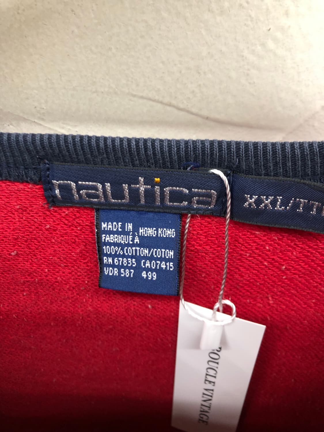 90s 노티카 아치 로고 투톤 맨투맨 상품이미지3