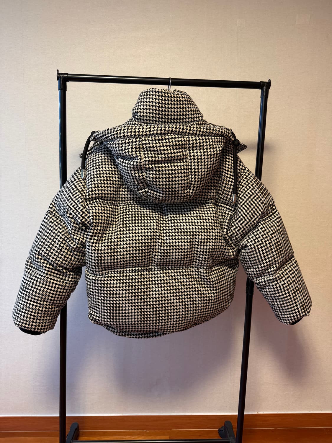 아미 하운드투스 체크 오버핏 숏패딩 xs사이즈 (105) 상품이미지2