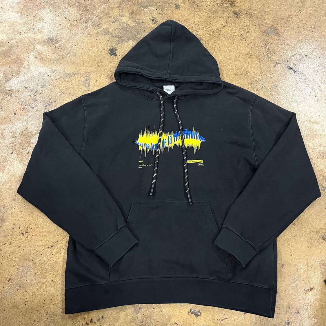 [정품] 아크메드라비 프린팅 블랙 후드티 b15 상품이미지2