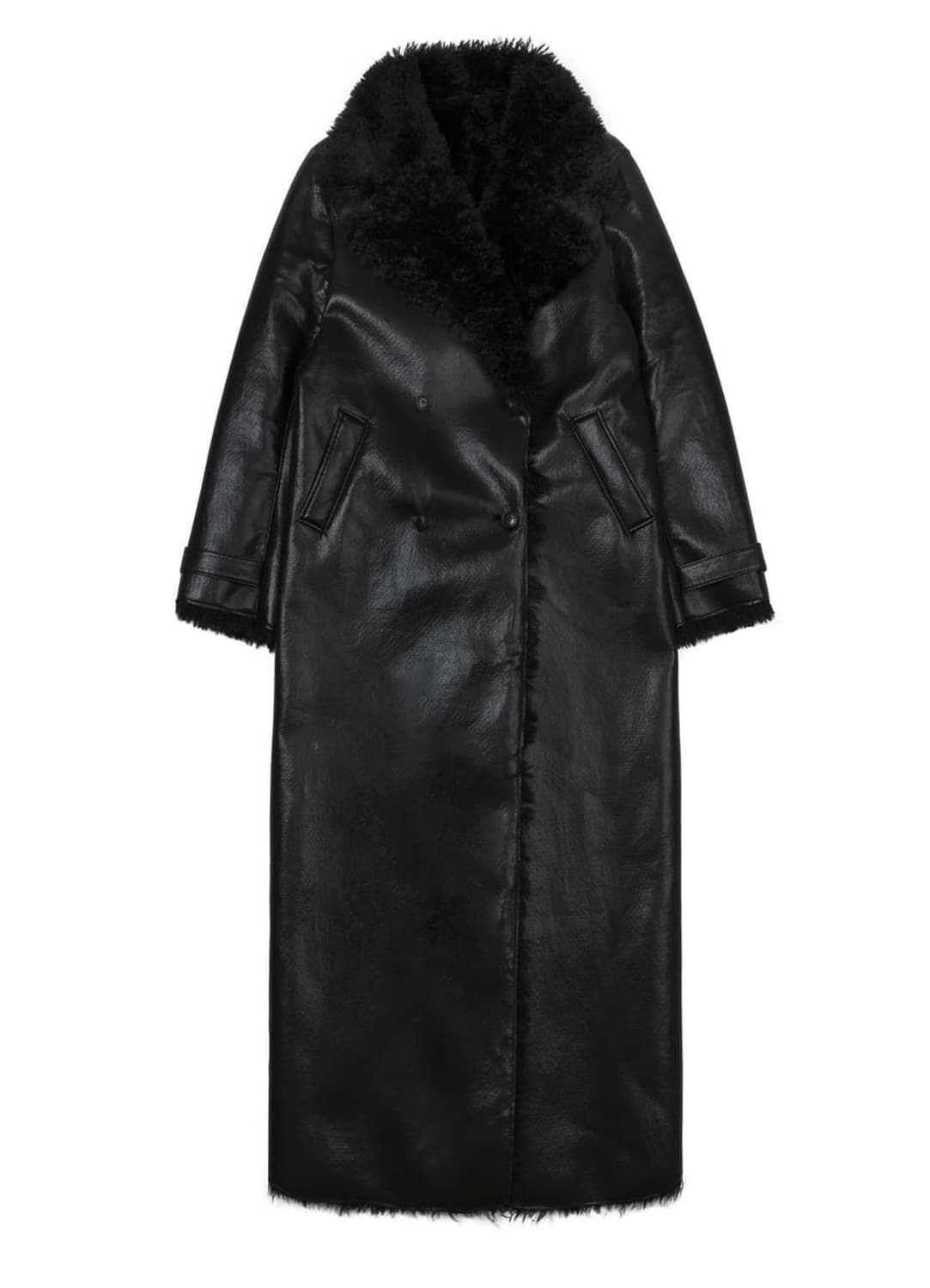 보헤미안서울 Faux Leather 시어링 자켓 유니섹스릭오웬스맛다크웨어 상품이미지2