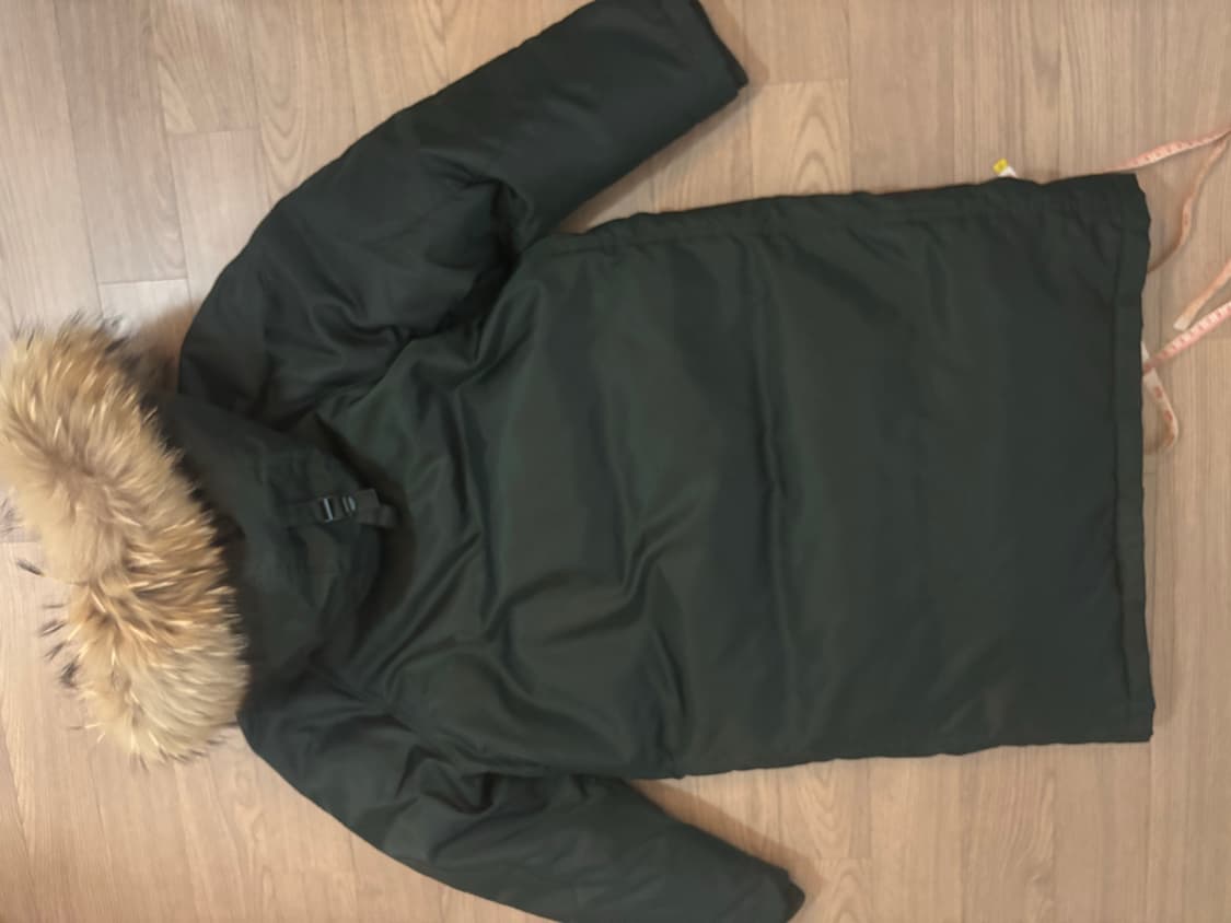 상태최상 쥬시쥬디 라쿤퍼 덕다운 야상n3b 롱패딩 여 프리  갸루 상품이미지4